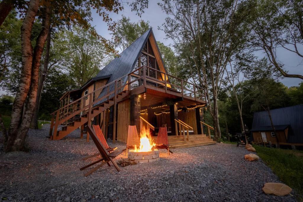Valhalla Cabins Aframes With Hot Tubs & Sauna Cosby Экстерьер фото