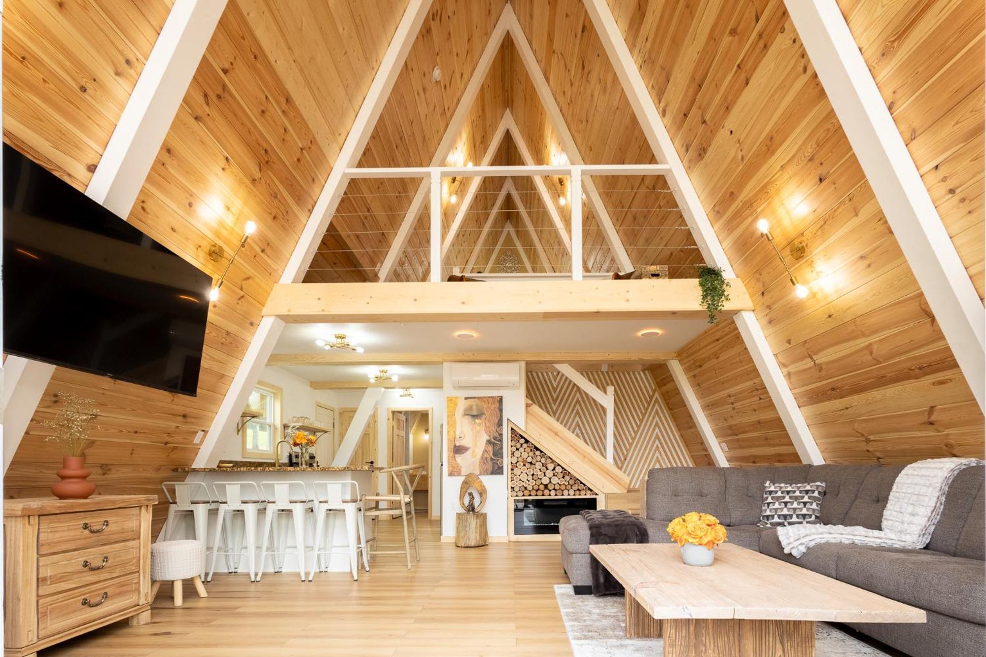 Valhalla Cabins Aframes With Hot Tubs & Sauna Cosby Экстерьер фото