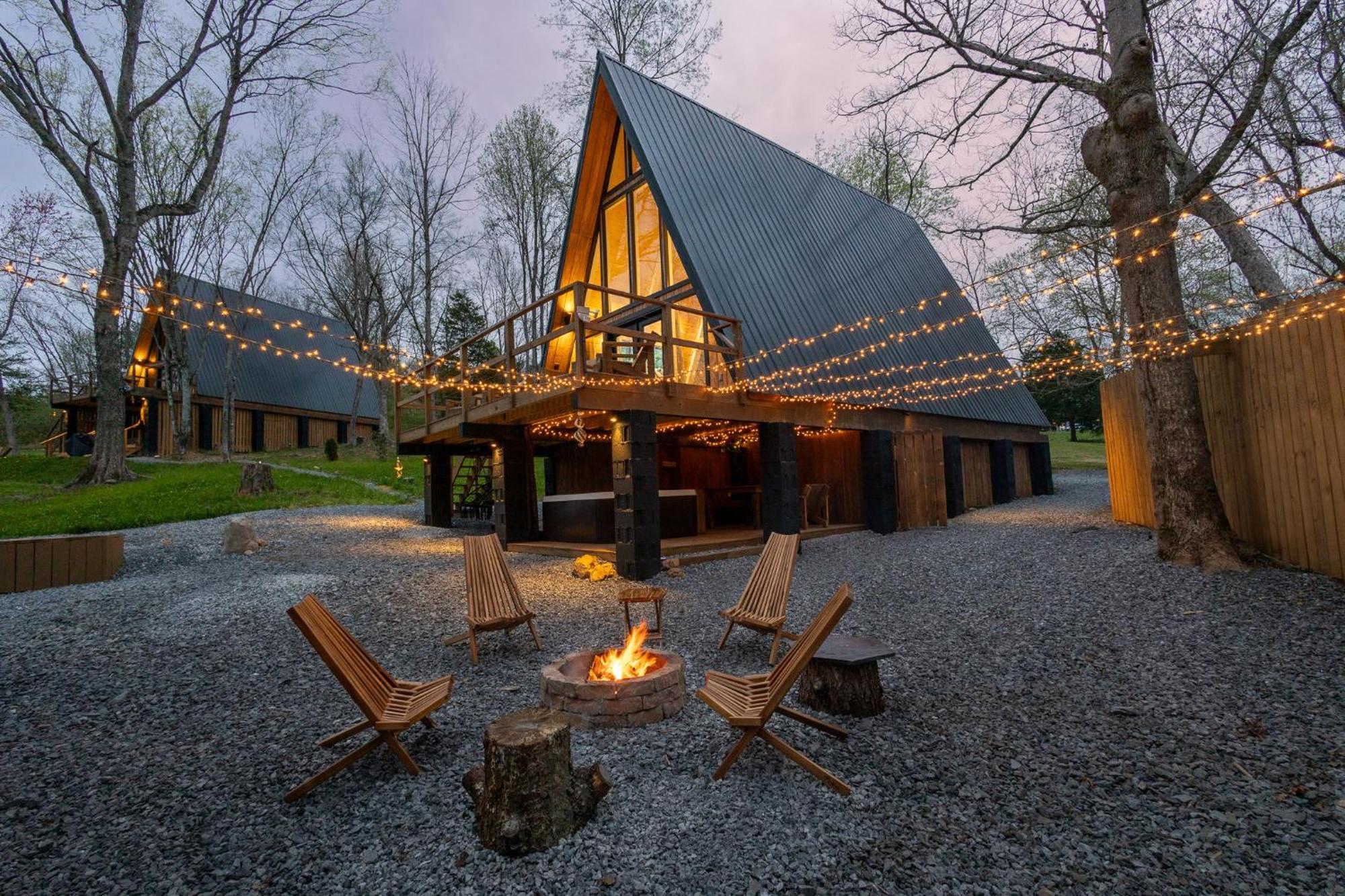 Valhalla Cabins Aframes With Hot Tubs & Sauna Cosby Экстерьер фото