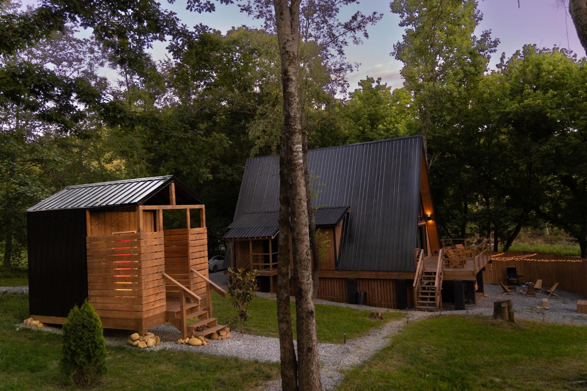 Valhalla Cabins Aframes With Hot Tubs & Sauna Cosby Экстерьер фото