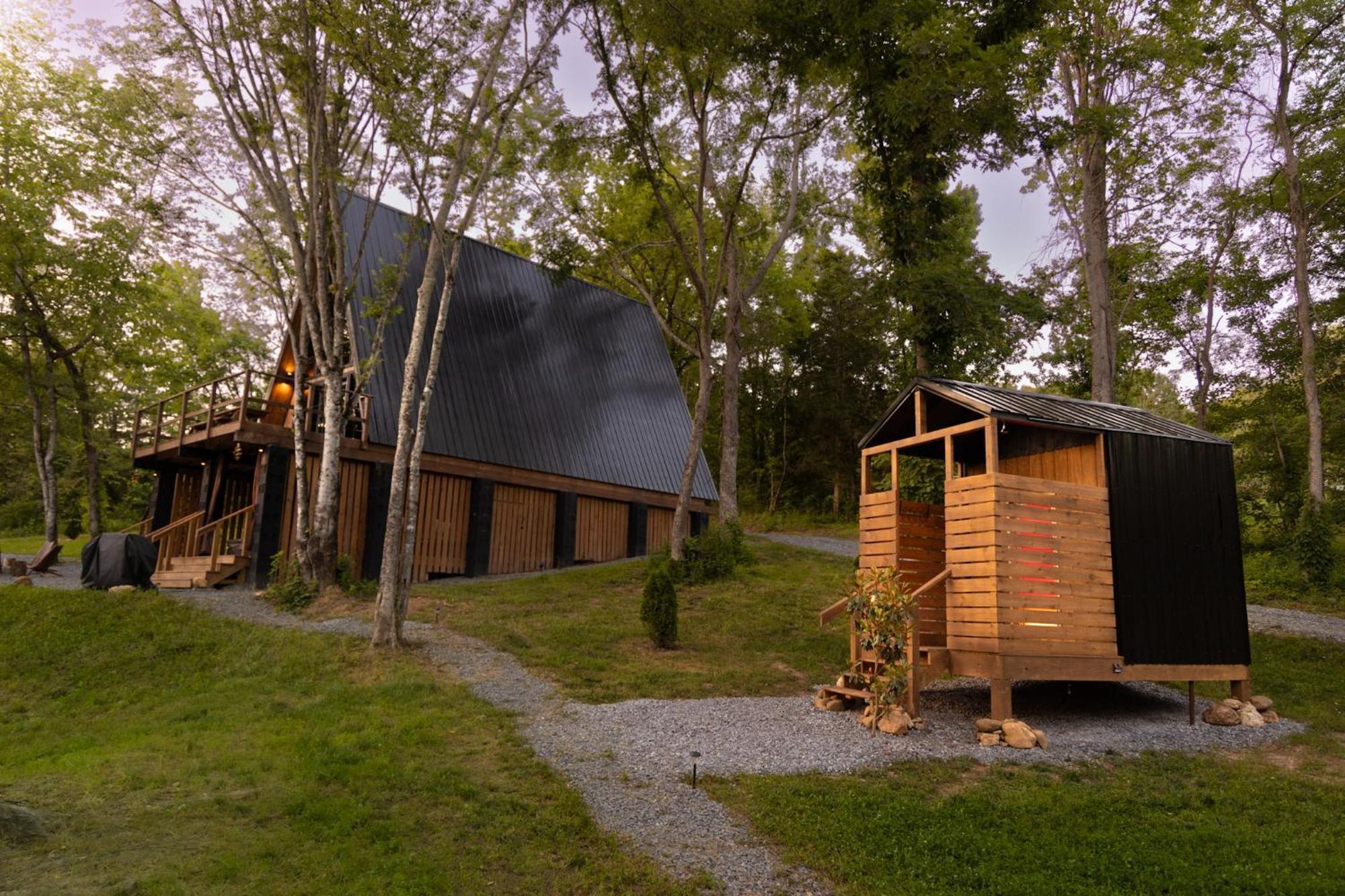 Valhalla Cabins Aframes With Hot Tubs & Sauna Cosby Экстерьер фото